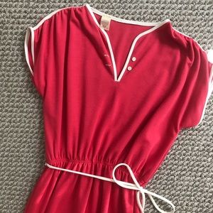 Red vintage retro dress! 🎉
